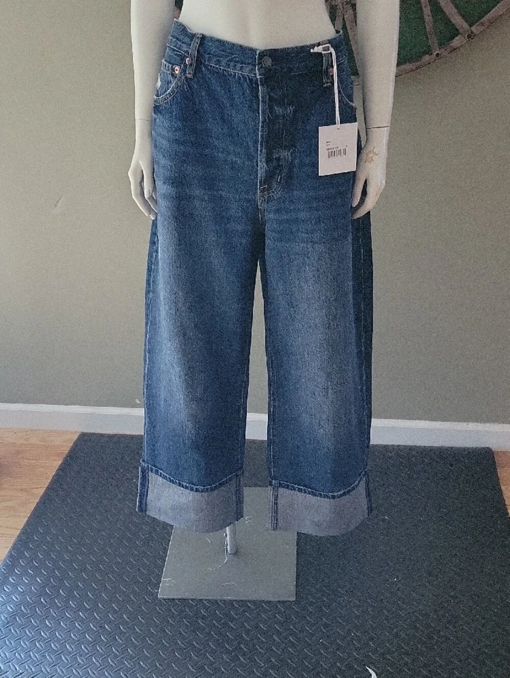 Pistola Ryder High Rise Cuffed Straight Jean In Fulton - Picture 2 of 16